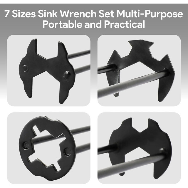 2PCS Basin Wrench multifunction Sink Plumbing Tool Tap Spanner Kitchen