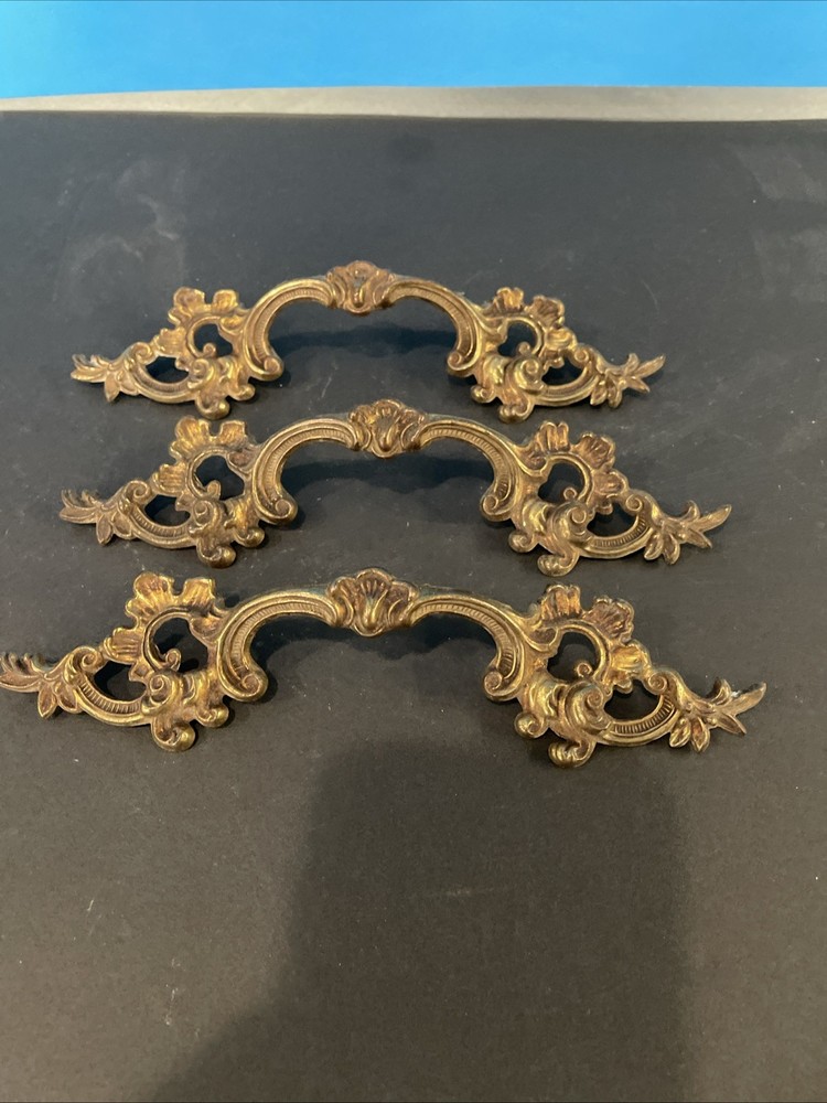 VTG Long Brass Drawer Pulls