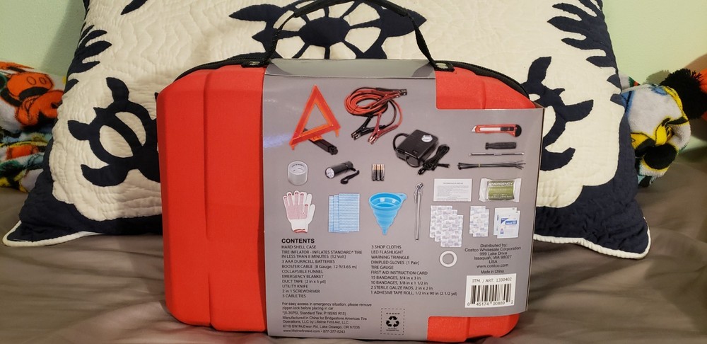 Bridgestone Auto Emergency Kit 52pc Costco