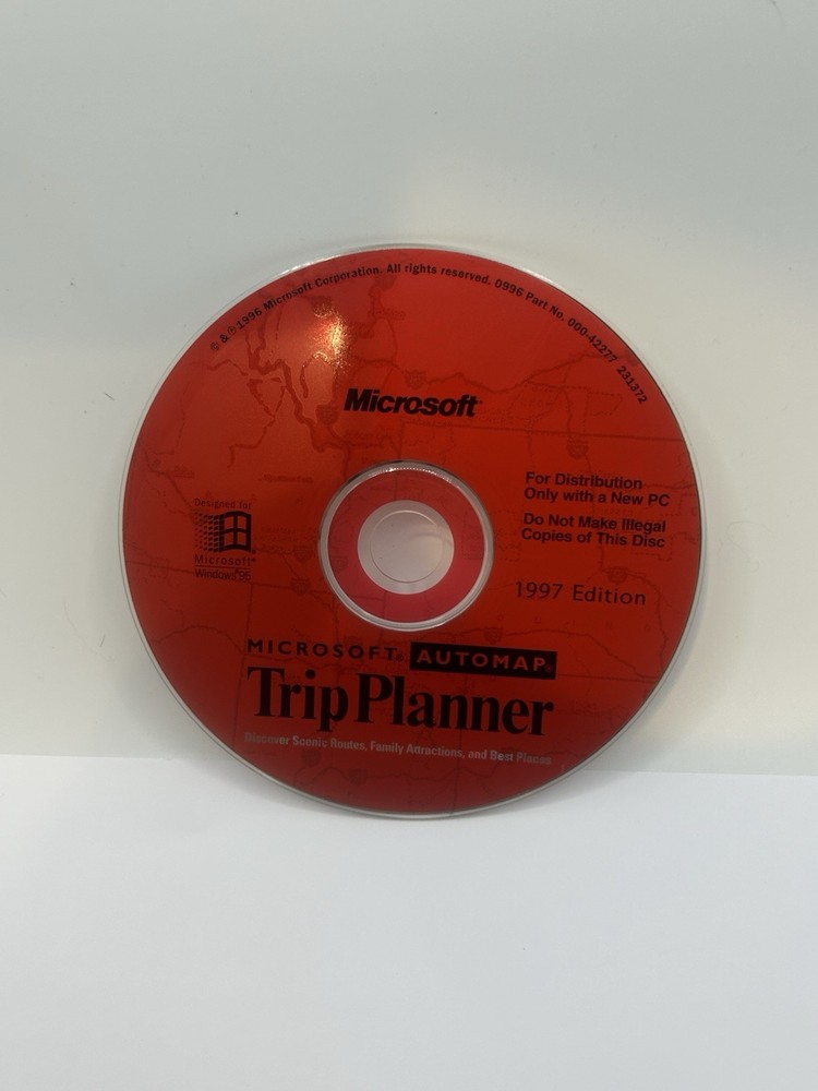 Microsoft Automap Streets Plus 1997 Edition CD
