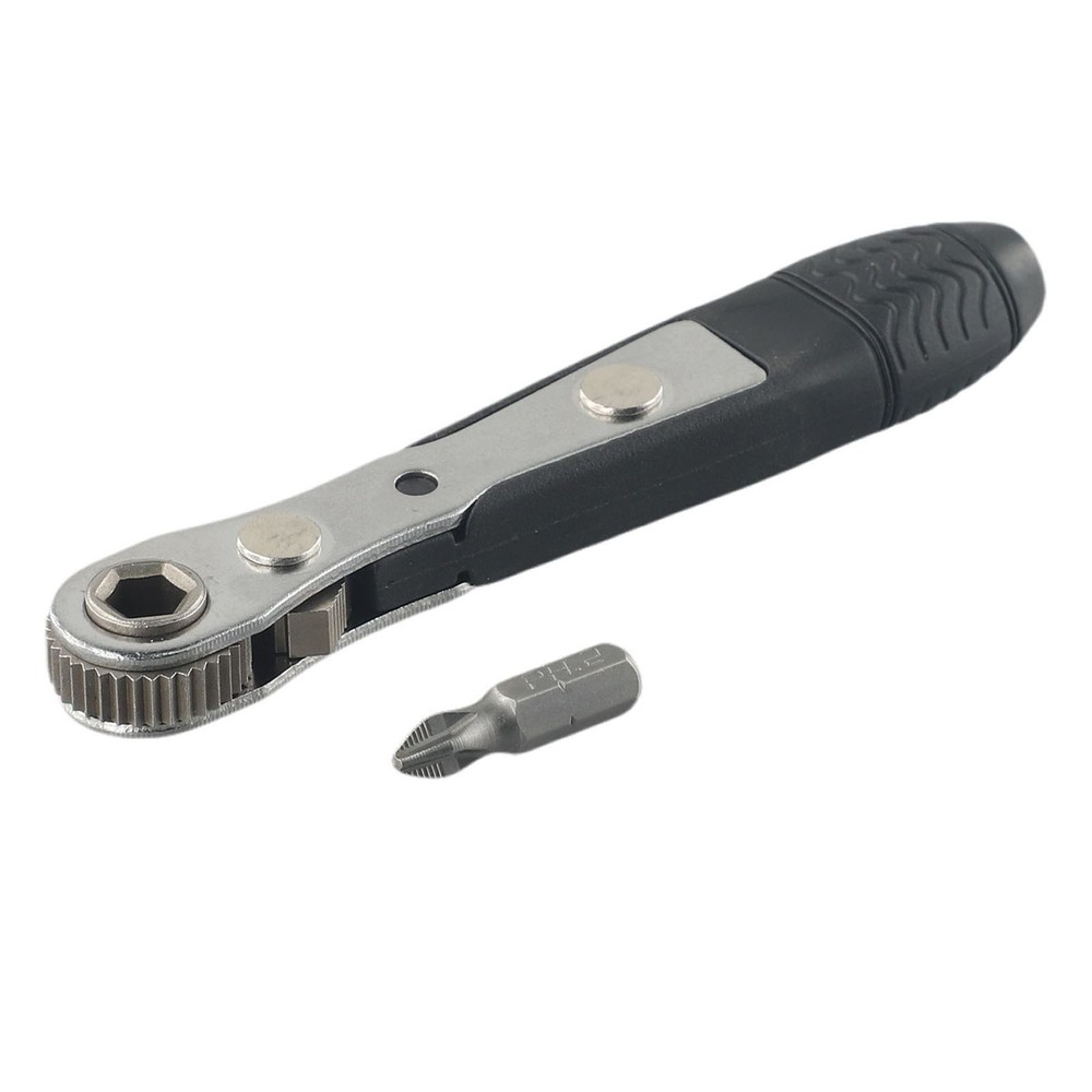 1/4 Screwdriver Rod Adjustable Fast Ratchet Wrench Quick Socket Wrench Tools