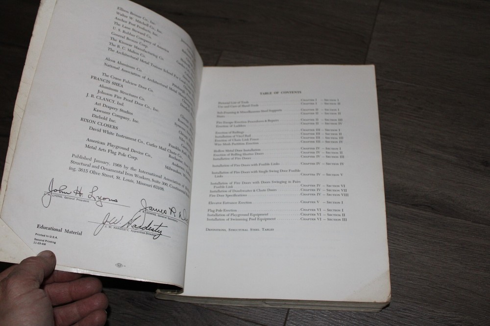 Iron Work Ornamental Manual Vol 1 1969