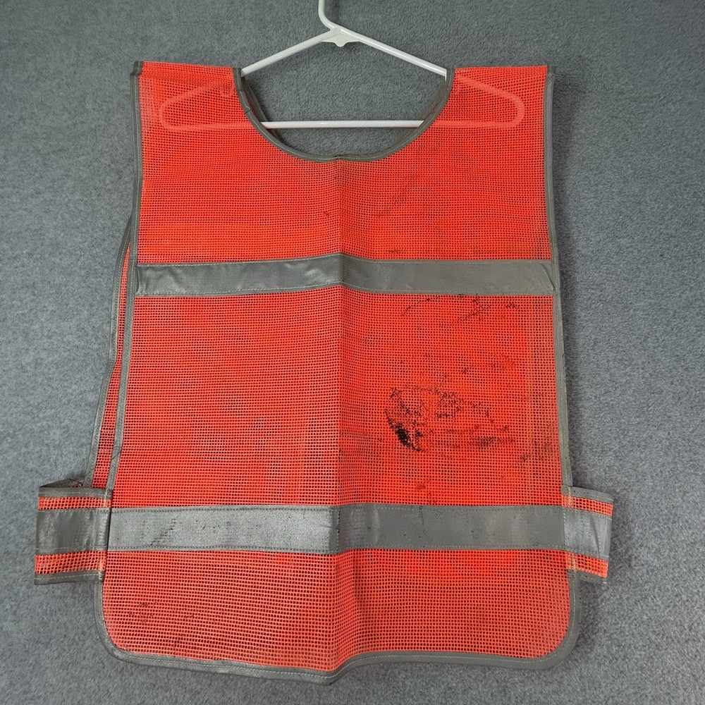 High Visibility Reflective Road Work Construction Mesh Safety Vest Hook & Loop