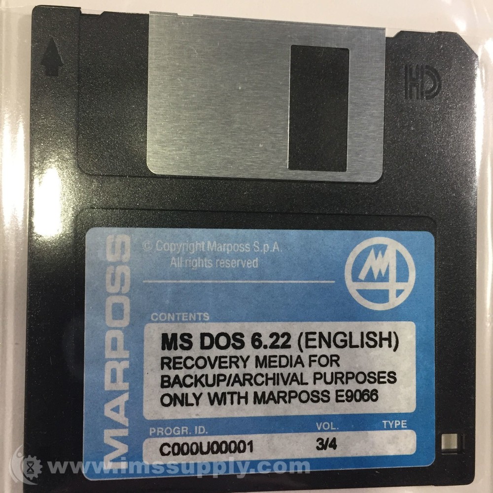 Marposs E9066 Application Software and Recovery Media FNFP