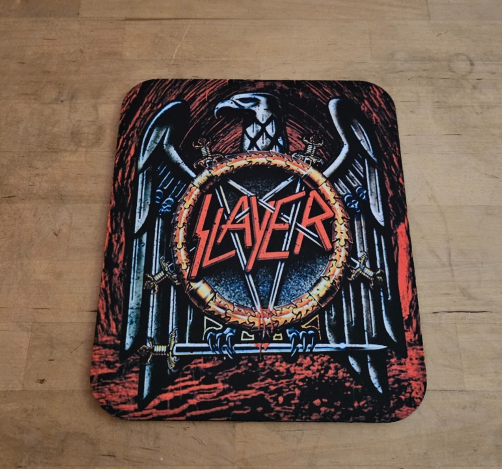 Slayer Computer Mouse Pad 1/4th or 1/8th Inch Thick