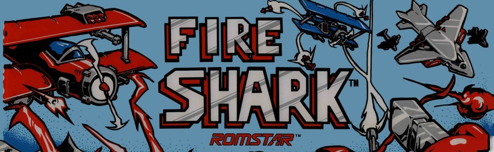 Fire Shark Arcade Marquee 26" x 8"