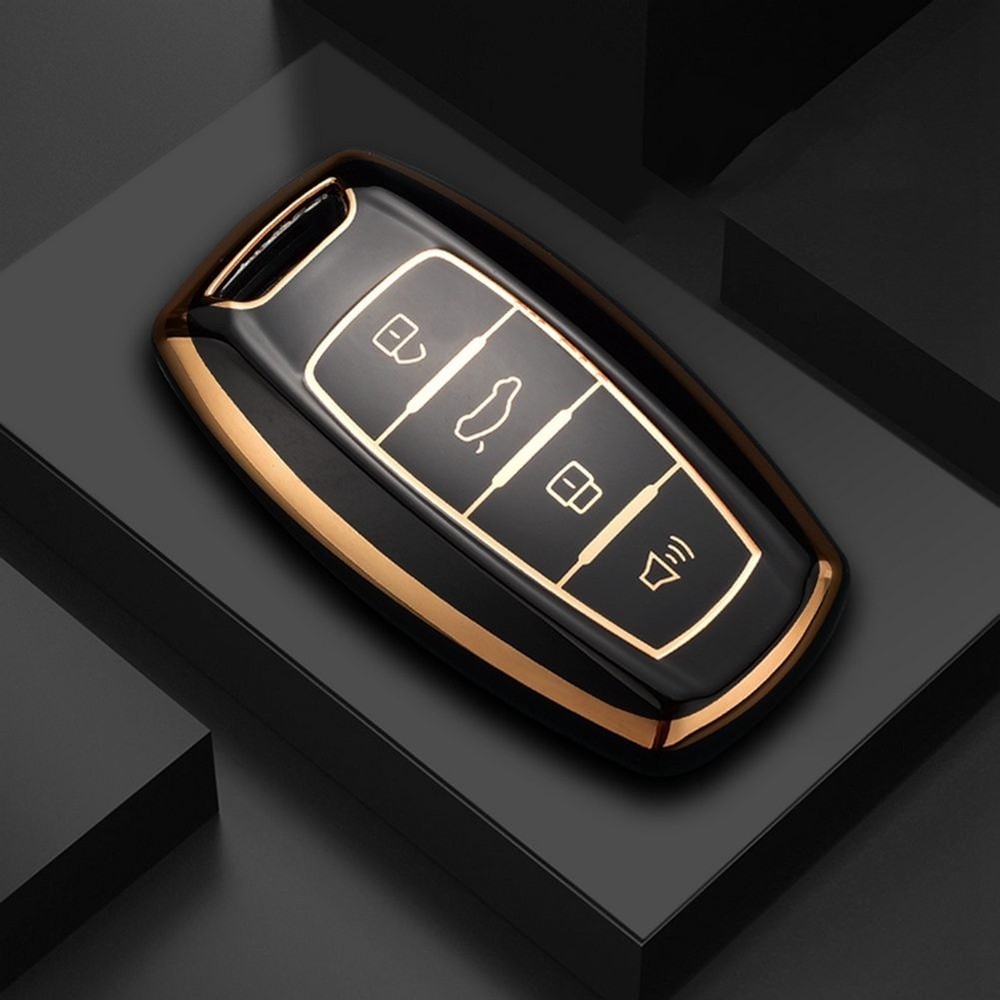1pc car key cover car remote control black practical durable