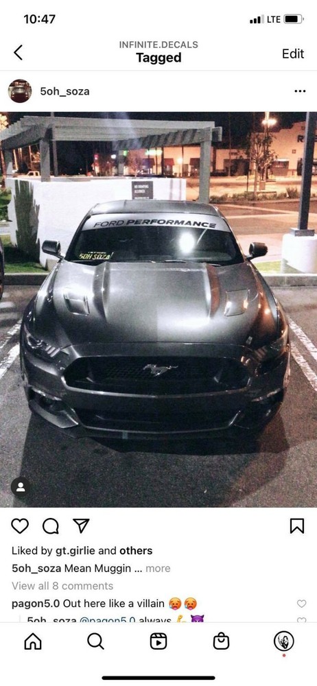 performance banner windshield for ford rs