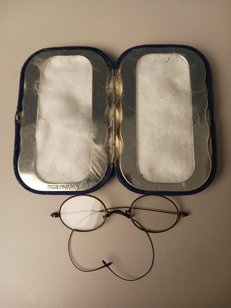 Antique Glasses With Case 1920's