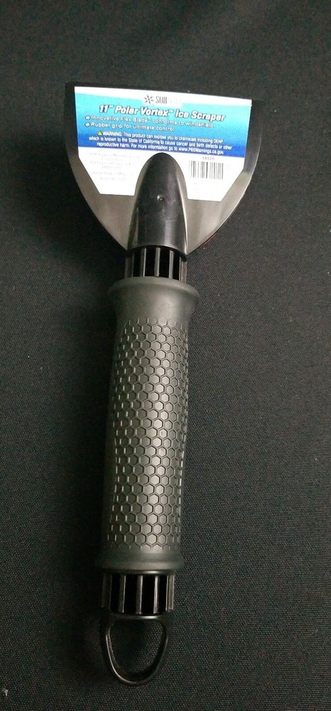 Subzero 11" Polar Vortex Ice Scraper, Black/Red