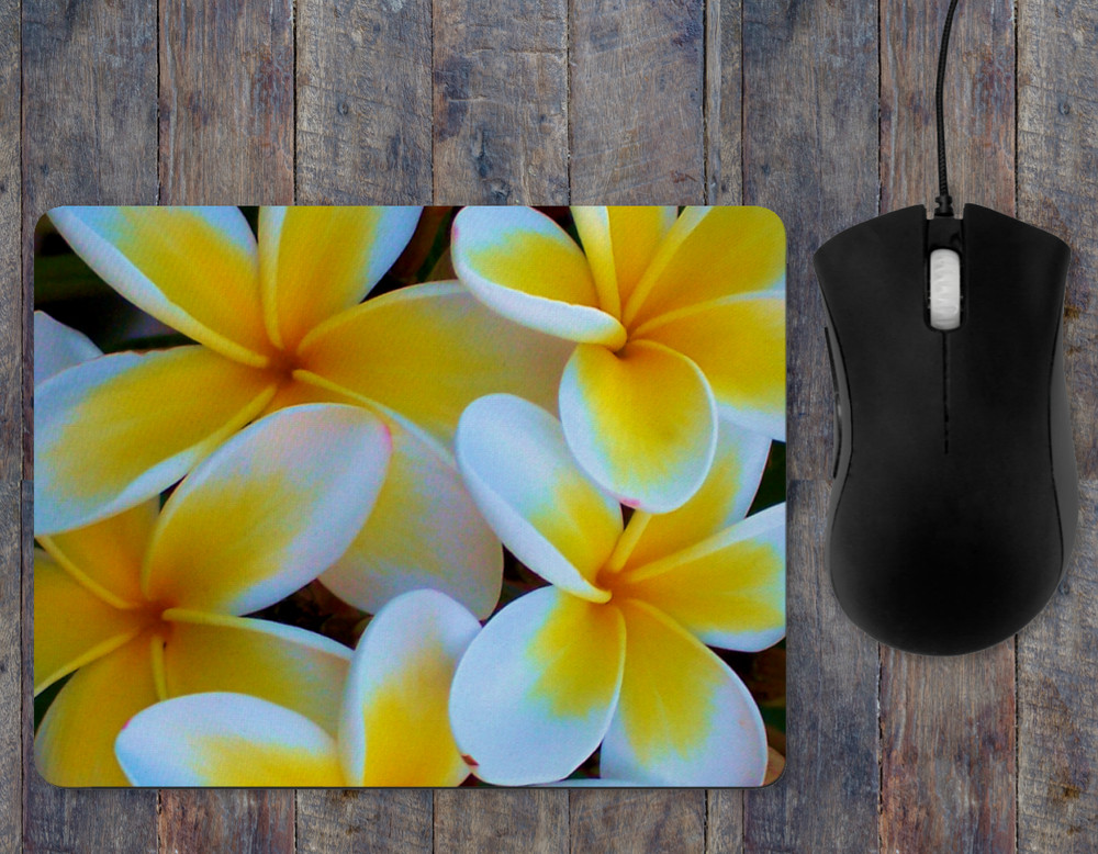 Frangipani Mouse Pad