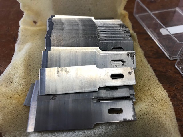 Custom Fabricated- Tear Notch, Chopping Razors- 100-NEW