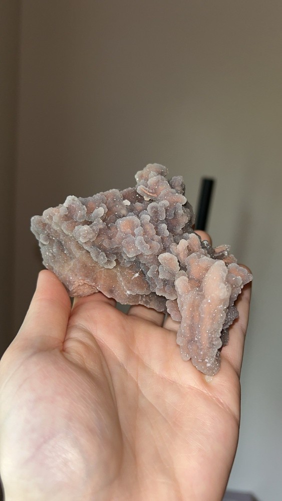 Grape Agate Botryoidal Chalcedony Cluster – Sparkling Druzy Quartz