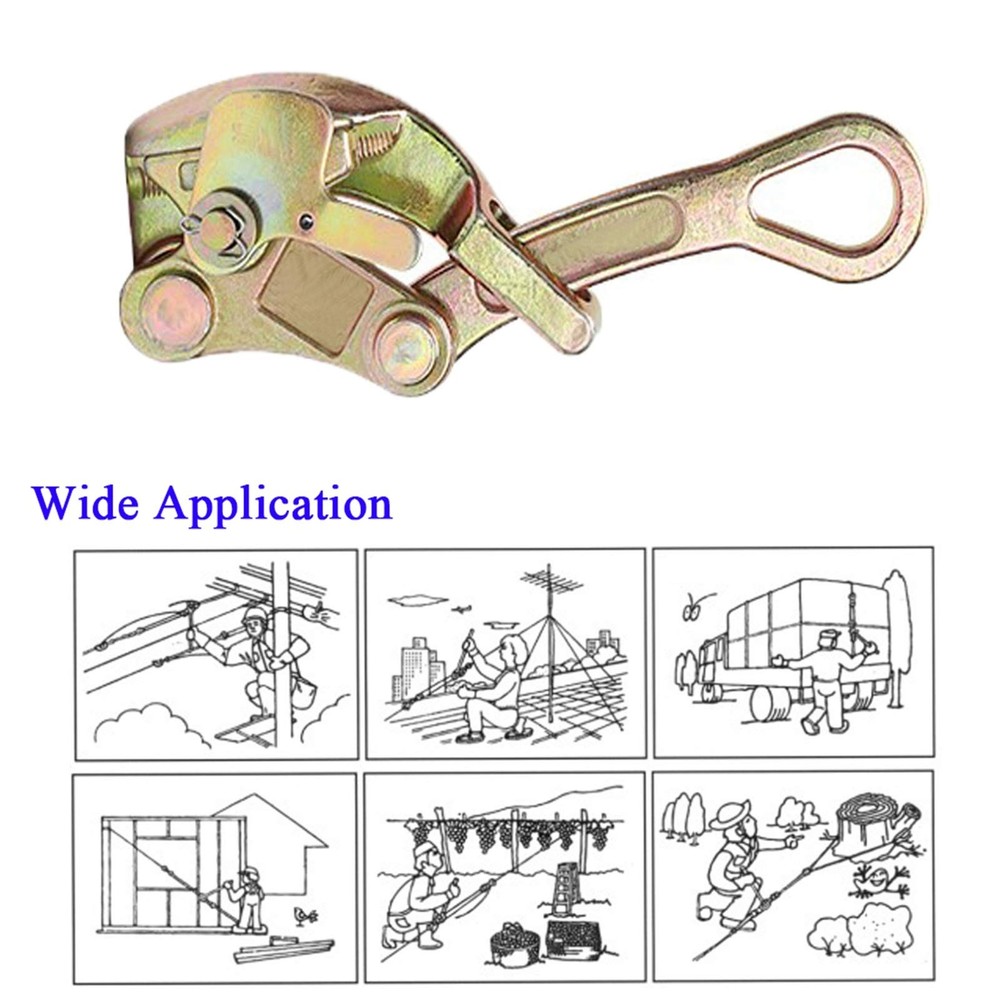 Cable Grip Wire Gripper Steel Cable Puller Tool for Wire Rope,Pulling 2204 Lb...