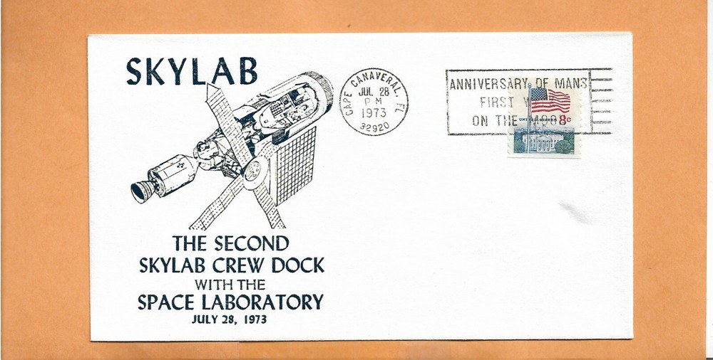 SKYLAB SECOND CREW DOCK WITH SPACE LAB JUL 28,1973  CANAVERAL SPACE  COVER