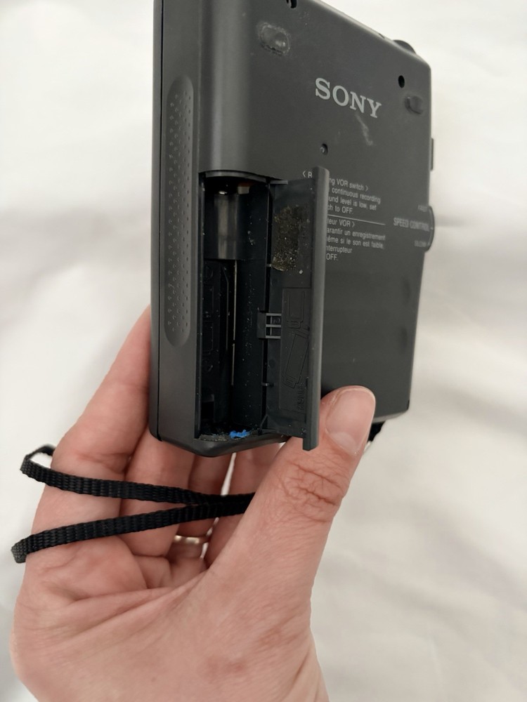 Sony Black TCM-359V Microcassette Recorder