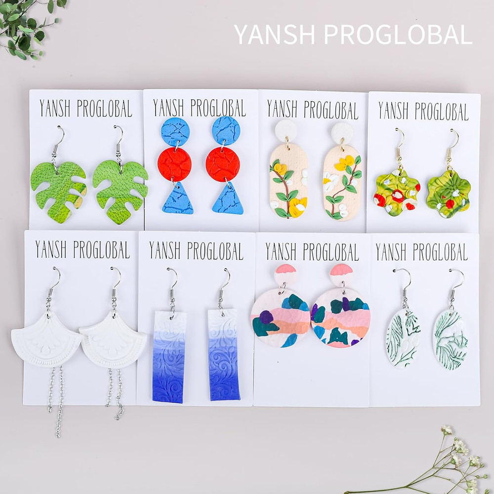 8 Pcs Polymer Clay Texture Roller, Embossing Pottery Texture Rollers for Jewelry