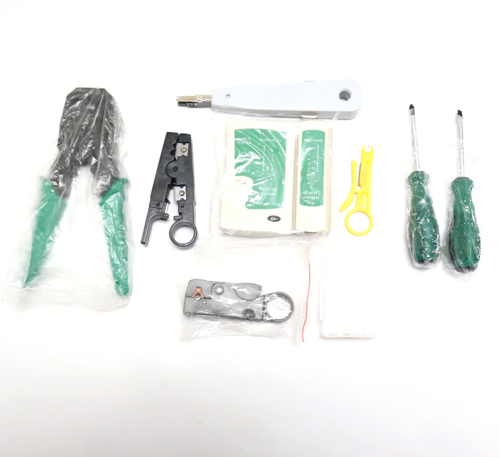 9-in-1 Network Installation & Maintenance Tool Kit w/Box