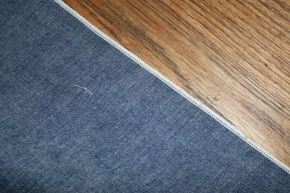 selvedge edge blue denim work apron