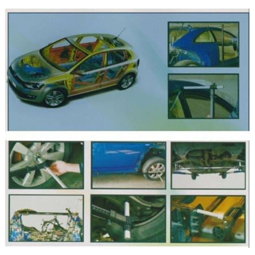 Universal 2D Measuring System Auto Body Frame Machine Tool Set Adapter+Box NEW