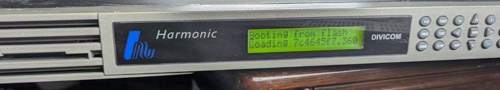 Harmonic DiviCom MV100 Broadcast Video Encoder Rack Unit – Powers On