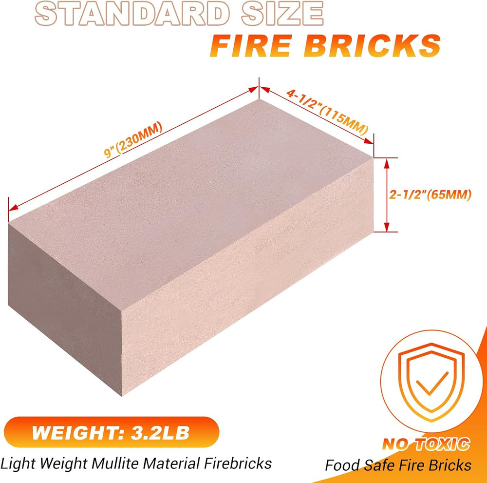 Fire Bricks, Woodstove Firebricks, High Temperature Resistant Clay Firebricks fo