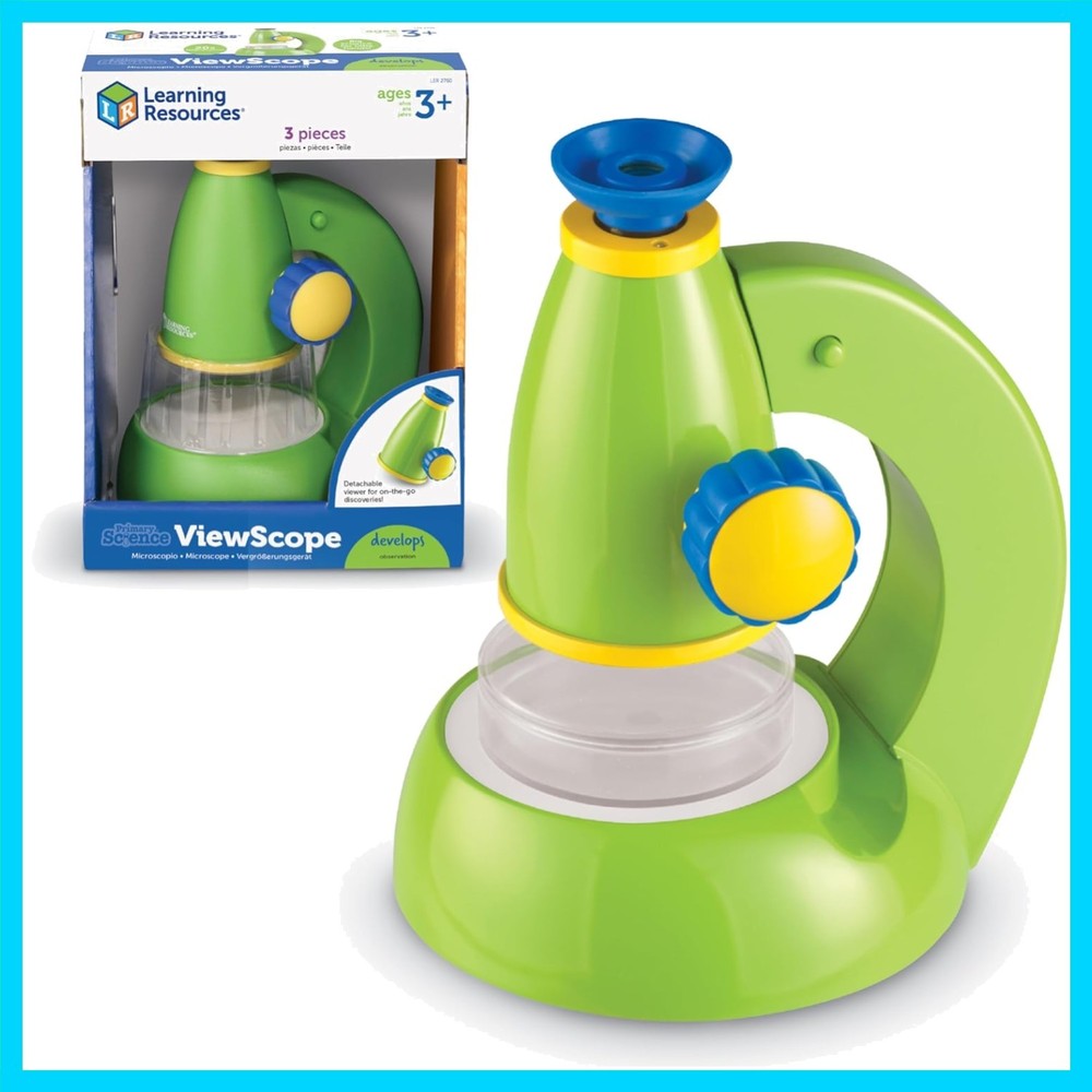 Primary Science Viewscope - 3 Pieces, Ages 3+ Microscope for Kids, Beginner M...