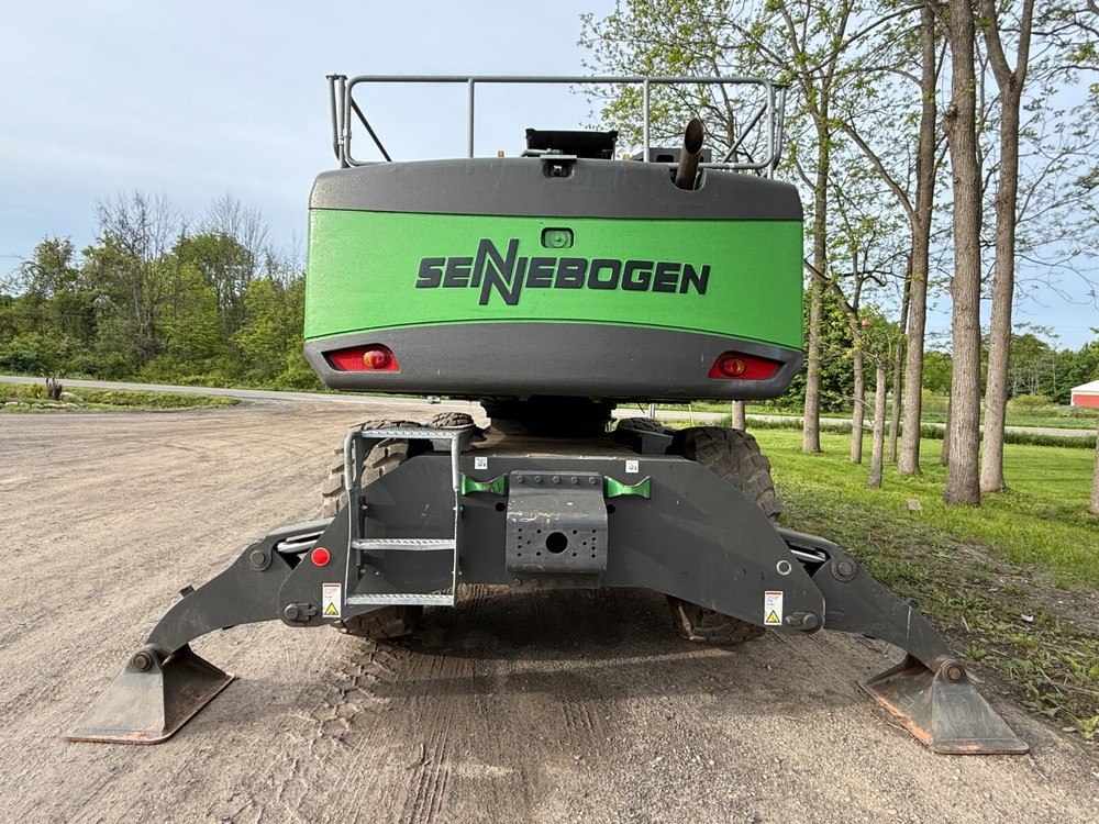2023 Sennebogen 728e wheeled tree care material handler