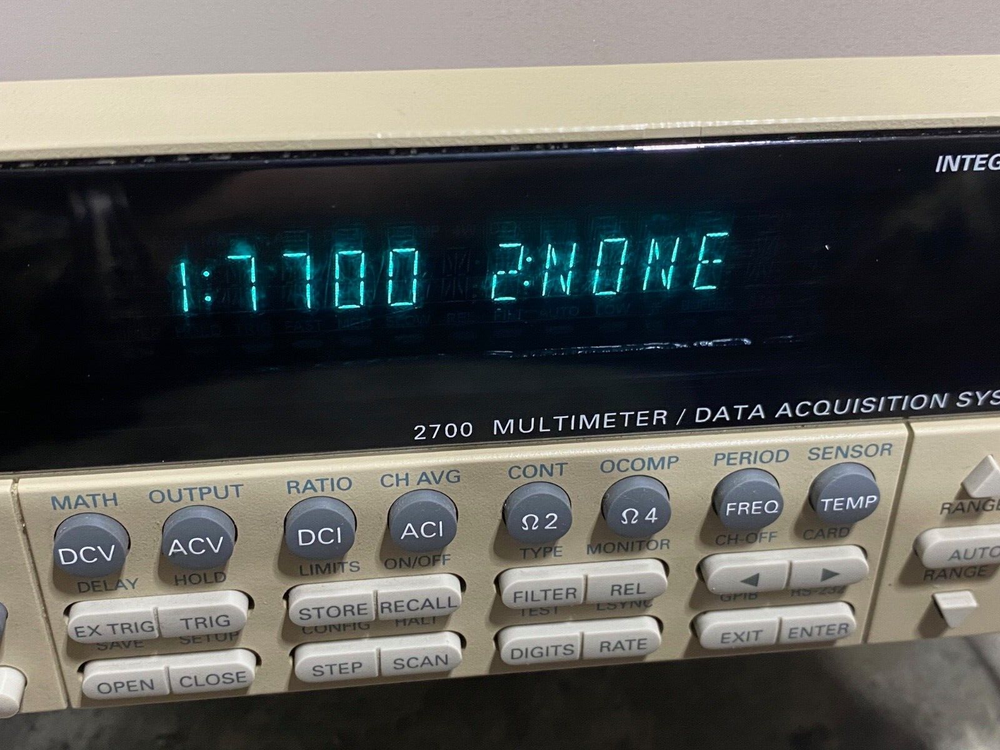 KEITHLEY 2700 MULTIMETER DATA ACQUISITION SYSTEM WITH 7700 MULTIPLEX MODULE