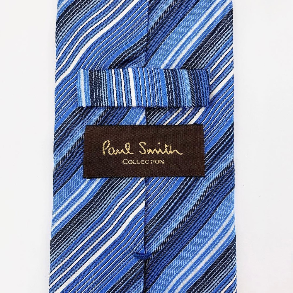 Paul Smith tie striped pattern blue
