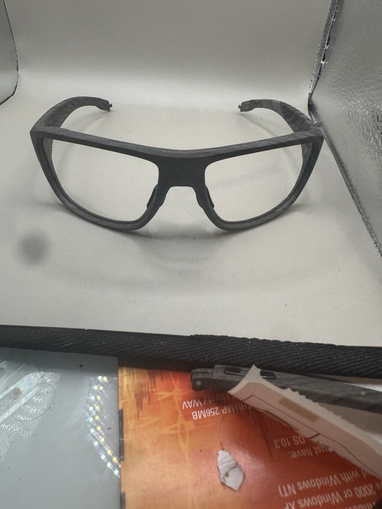 Oakley Split Shot Woodgrain Frame (Missing Arm Clips)