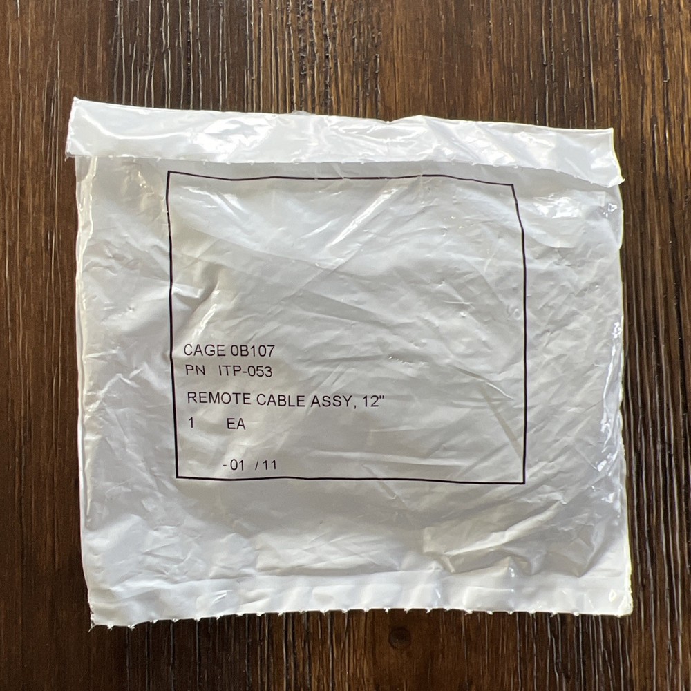 L3 Insight Technology Pressure Switch 3" Cable Assembly 12" A-18