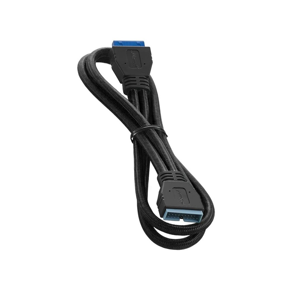 CableMod ModFlex Sleeved Internal USB 3.0 (Black, 50cm) Black