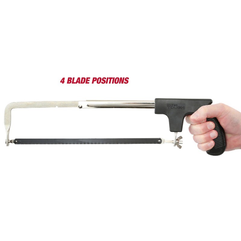 Hyper Tough 12 inch Handsaw, Adjustable Frame Hacksaw