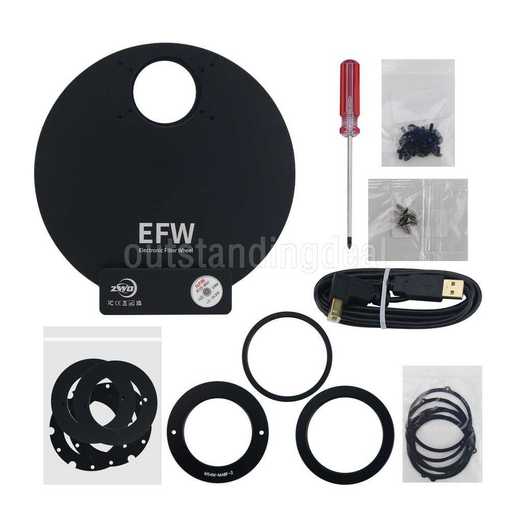ZWO EFW7X2” 2" EFW Electronic Filter Wheel 7-Position Support 2" Filter ASCOM -