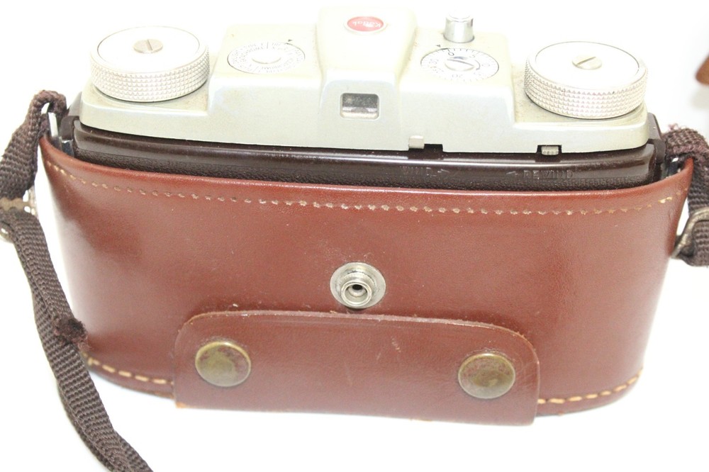 Vintage Kodak Pony 135 Camera in Leather Case -- UNTESTED