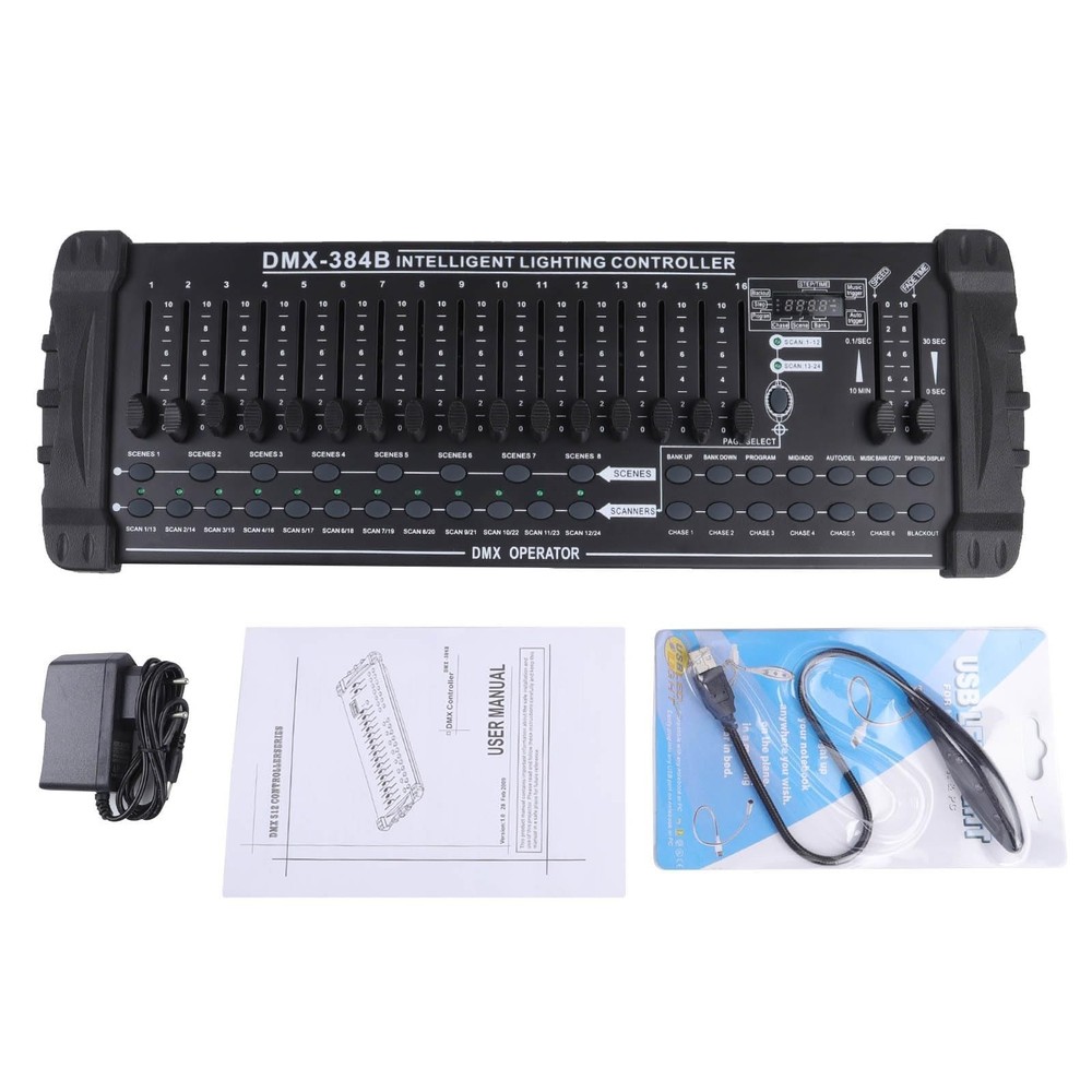 DMX512 DJ Controller 384CH DMX Cotroller Use for Program Editing of Bar Club ...