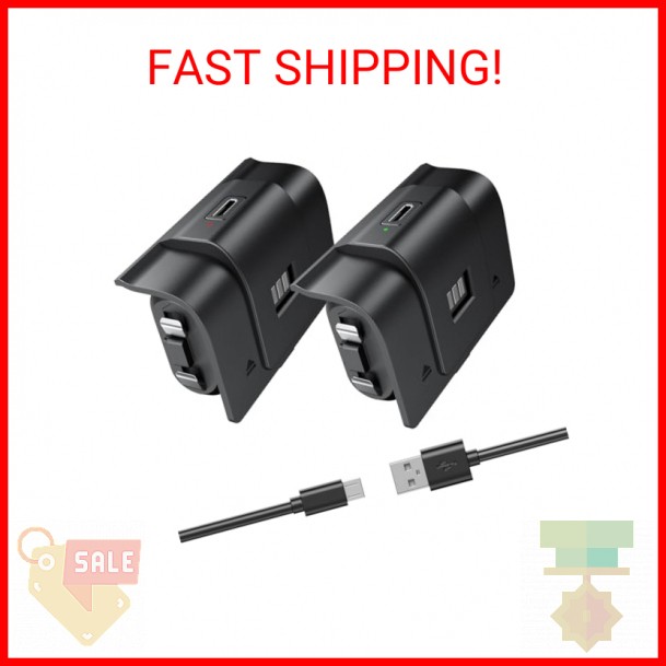 Rechargeable Xbox Controller Battery Pack, [2.5H Full Charging & 40H Playtime],P