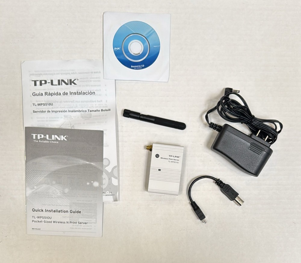 TP-LINK TL-WPS510U Wireless Print Server Pocket-Sized