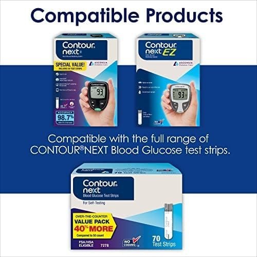 Contour Next EZ Blood Glucose Meter Accurate Testing No Coding Personal Stats