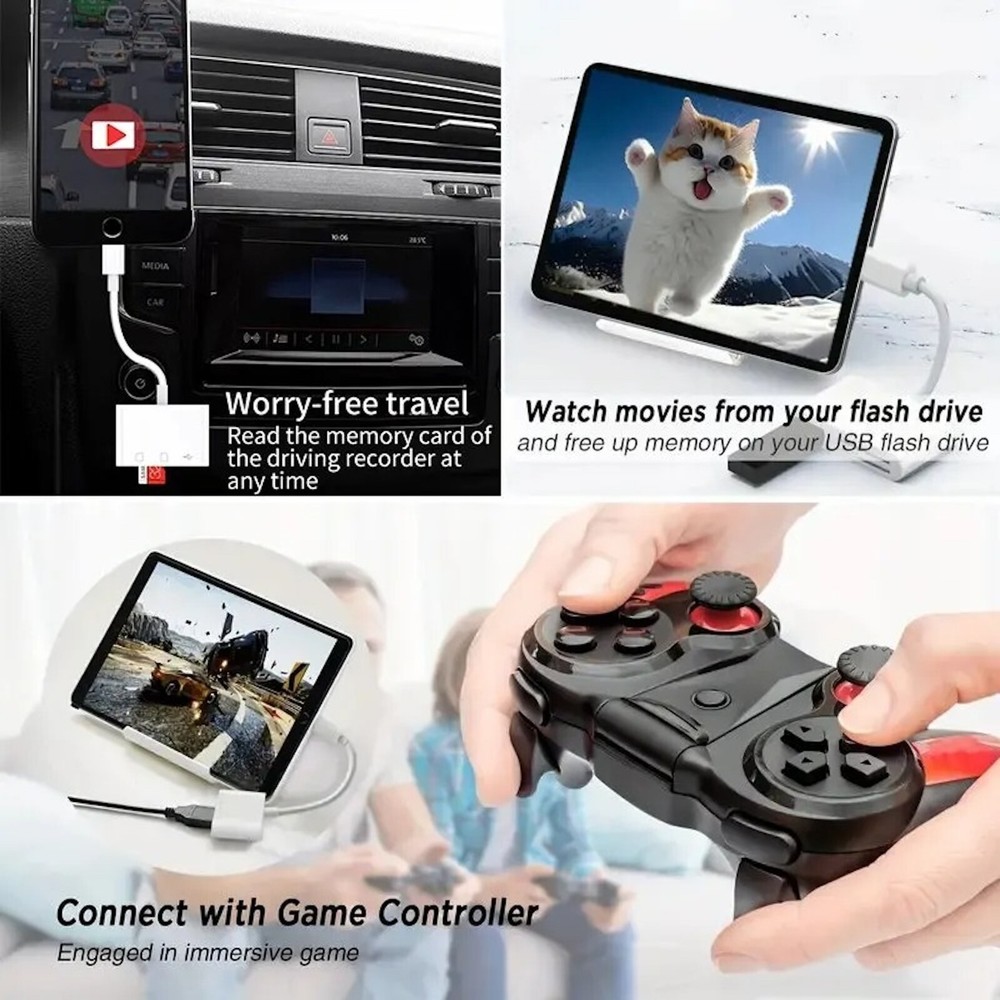 USB C SD Card Reader for iPhone iPad Android Mac Micro SD SDHC SDXC