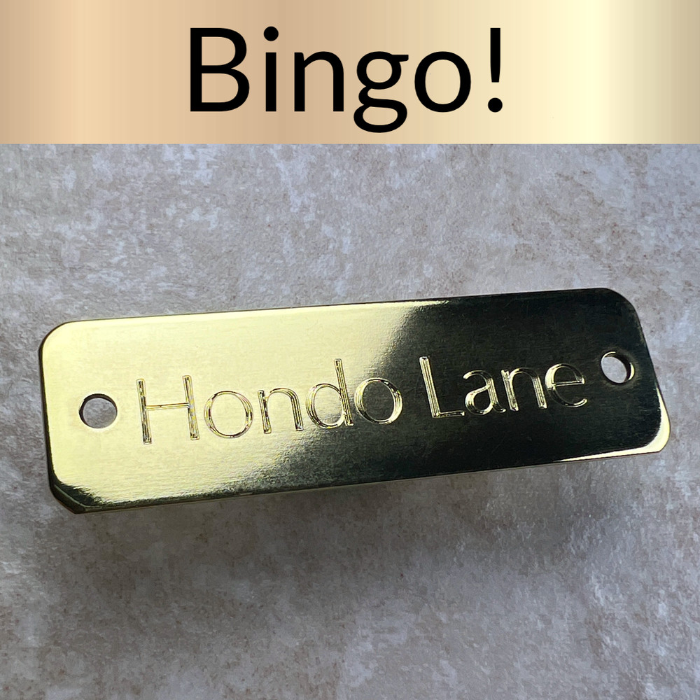 Custom Engraved Tags Personalized NAME PLATE ID Tags NAME PLATE BRASS MEDIUM