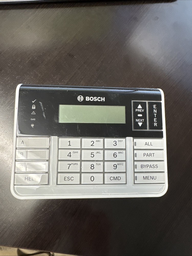 Bosch B920 Security Keypad Soft Keys Text Display Alarm System Tested & Working