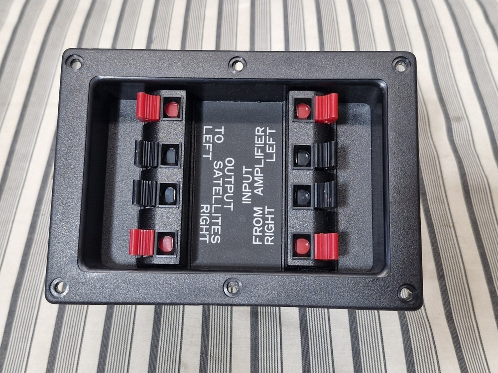 New Old Stock Subwoofer/Satellite Passive Crossover Panel w/ Binding Posts -...