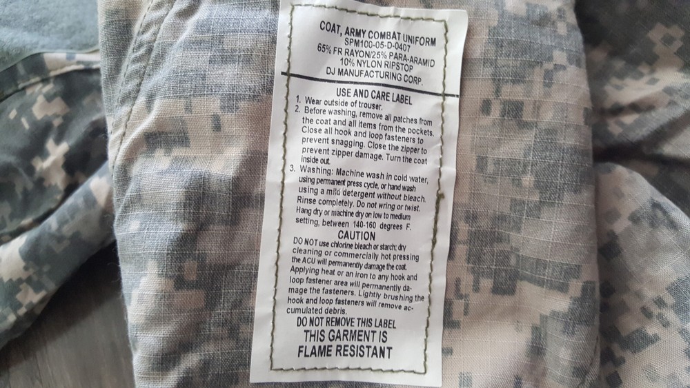 Army Combat Uniform Coat FR Medium Long Digital Camo NWT