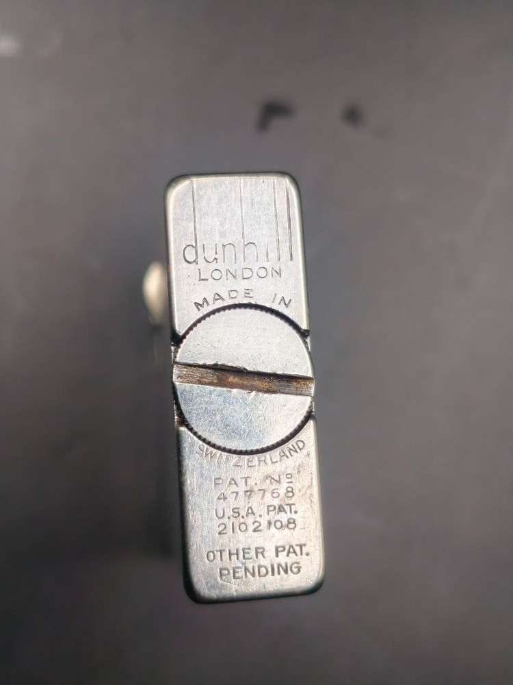 Vintage Dunhill Lighter c.1939 – Engine Turned – Silver Tone – Rare