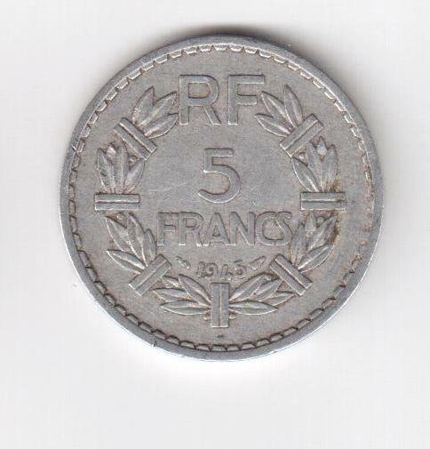 France, 1945 5 Francs