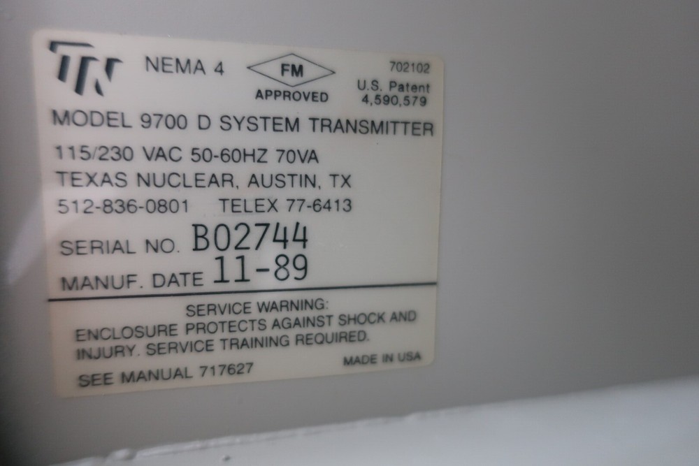 Texas Nuclear 9700D Transmitter