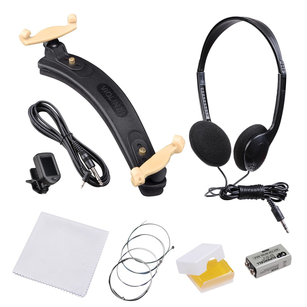 4/4 Size 2 Style Electric Silent Violin Set Practicing Performing w/ Case Gift