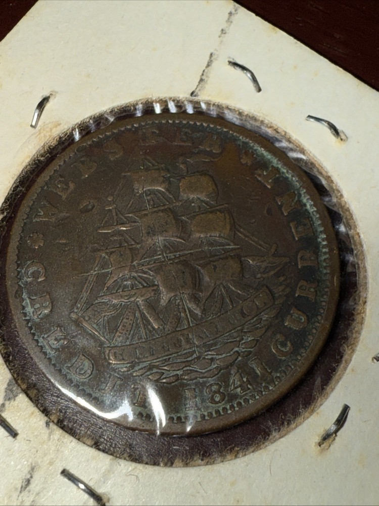 1841 Jackson Cent Hard Times Token